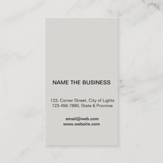 音楽教師のギターのロゴのミニマリストの歌手 名刺 (裏面)