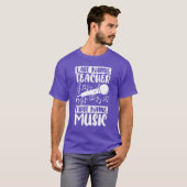 音楽教師のマイク 楽しい Tシャツ (正面フル)