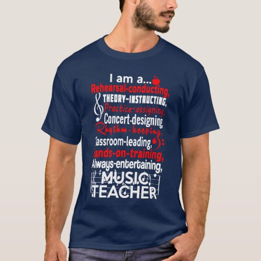 音楽教師の友達 Tシャツ (正面)