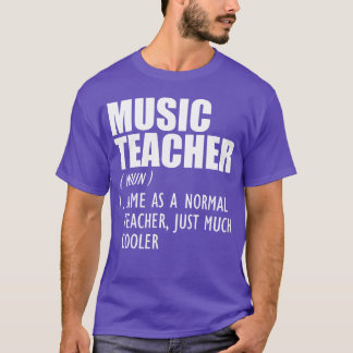 音楽教師の定義少年 Tシャツ