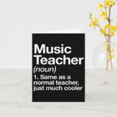 音楽教師の定義 楽しいバックトゥスクール 初めての登校日 カード (黄色い花)