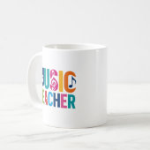 音楽教師への感謝のギフト コーヒーマグカップ (正面左)