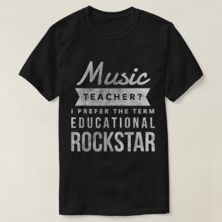 音楽教師エデュケーショナルロックスター Tシャツ