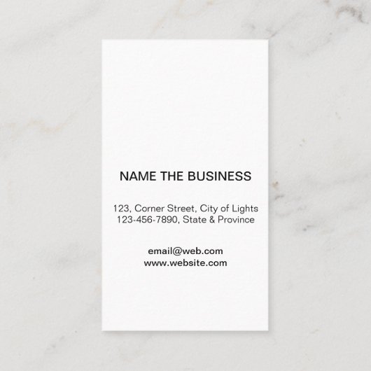 音楽教師ギターロゴミニマルミュージシャン 名刺 (裏面)