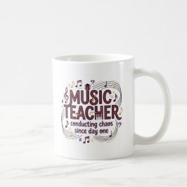 音楽教師マグカップ、生徒を振って日々騒ぎ立てる コーヒーマグカップ