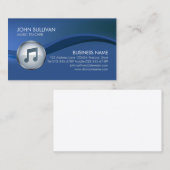 音楽教師レッスン 音符アイコン 名刺 (正面/裏面)