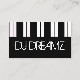 音楽教師 ピアノ ナイトクラブ DJ プロフェッショナル 名刺