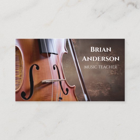 音楽教師 名刺 (正面)