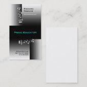 音楽教育者の名刺のノート 名刺 (正面/裏面)