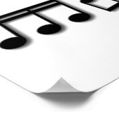 音楽文字デザイン ポスター (角)