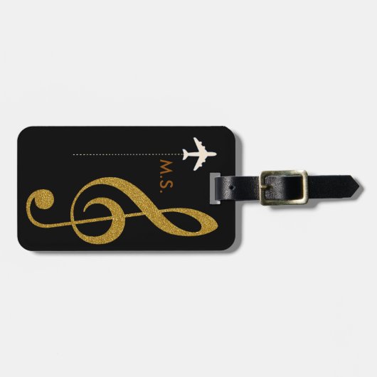 音楽旅行 ラゲッジタグ (正面横)