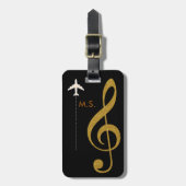 音楽旅行 ラゲッジタグ (正面縦)