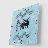 音楽時計の音 スクエア壁時計 (傾斜)