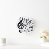 音楽時計 ラウンド壁時計 (ホーム)