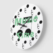 音楽時間音楽的なテーマの装飾の時計 ラージ壁時計 (傾斜)