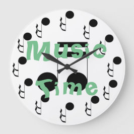 音楽時間音楽的なテーマの装飾の時計 ラージ壁時計
