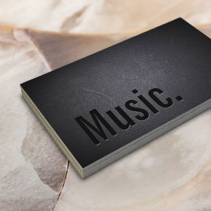 音楽最小主義のはっきりしたな文字の暗闇 名刺