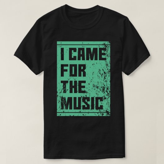音楽来に賛成だ Tシャツ (デザイン正面)