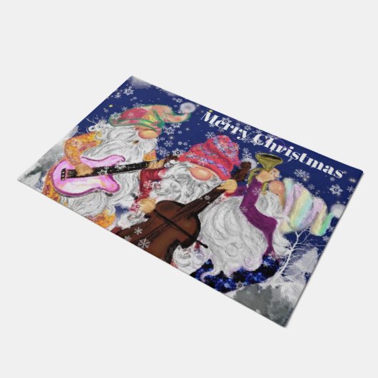 音楽格言クリスマス形式 ドアマット (アングル)