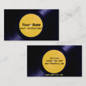 音楽業界カードビニール 名刺 (正面/裏面)