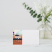 音楽業界カード。 (ウクレレのロゴ) 名刺 (スタンド正面)