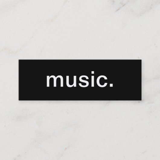 音楽業界カード スキニー名刺 (正面)