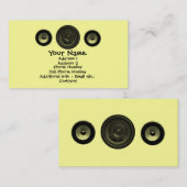 音楽業界カード-スピーカー 名刺 (正面/裏面)