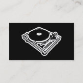 音楽業界カード-ターンテーブル- DJ 名刺 (裏面)