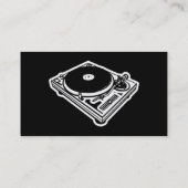 音楽業界カード-ターンテーブル- DJ 名刺 (裏面)