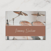 音楽業界カード-ドラムキット 名刺 (裏面)