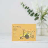 音楽業界カード-ドラムキット 名刺 (スタンド正面)