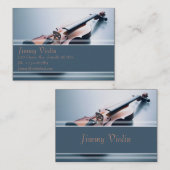 音楽業界カード-バイオリン 名刺 (正面/裏面)