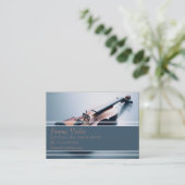 音楽業界カード-バイオリン 名刺 (スタンド正面)