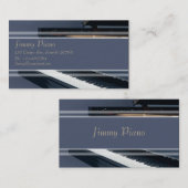 音楽業界カード-ピアノ 名刺 (正面/裏面)