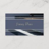 音楽業界カード-ピアノ 名刺 (裏面)