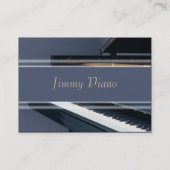 音楽業界カード-ピアノ 名刺 (裏面)