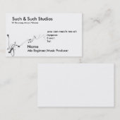 音楽業界カード 名刺 (正面/裏面)