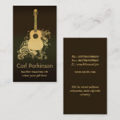 音楽業界カード 名刺 (正面/裏面)