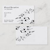 音楽業界カード 名刺 (正面/裏面)