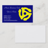 音楽業界カード 名刺 (正面/裏面)