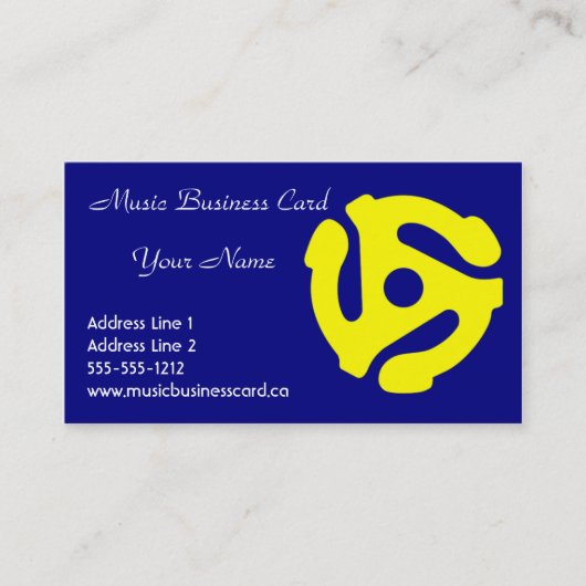 音楽業界カード 名刺 (正面)