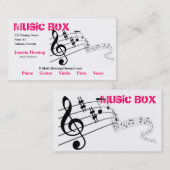 音楽業界カード 名刺 (正面/裏面)