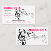 音楽業界カード 名刺 (正面/裏面)