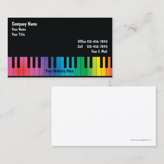 音楽業界カード 名刺 (正面/裏面)