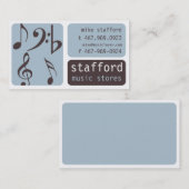 音楽業界カード 名刺 (正面/裏面)