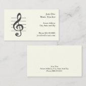 音楽業界カード 名刺 (正面/裏面)