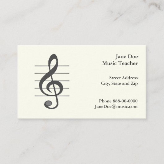 音楽業界カード 名刺 (正面)