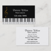 音楽業界カード(白の背部) 名刺 (正面/裏面)