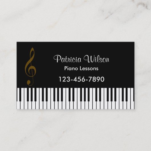 音楽業界カード(白の背部) 名刺 (正面)