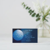 音楽業界カード-青いディスコの球 名刺 (スタンド正面)